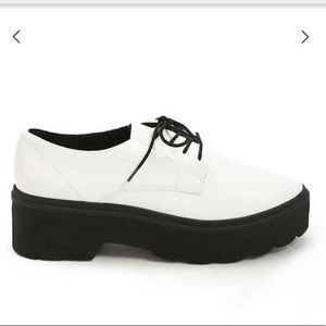 White Patent Leather Oxfords